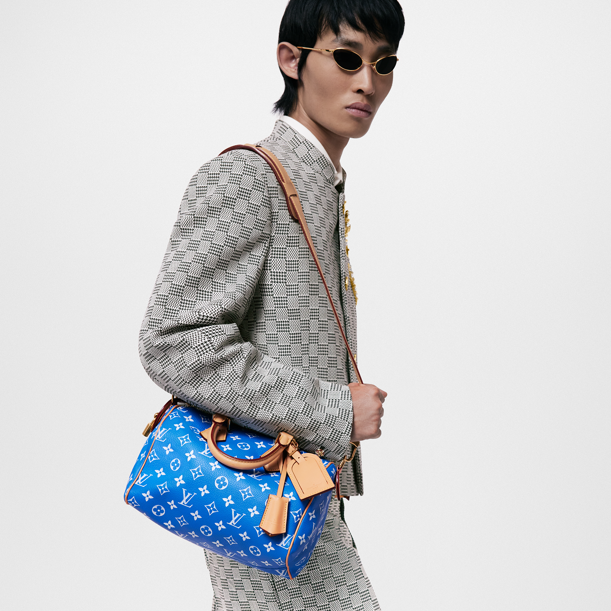 Speedy P9 Bandoulière 25 H40 in Les Extraordinaires's Leather Goods and Travel Speedy P9 collections by Louis Vuitton (Product zoom)
